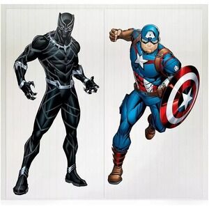 Marvel Avengers Scene Setter Backdrop 5ft 2pc Captain America NEW